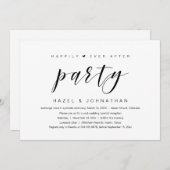 Happily Ever After, Trouw Elopement Feest Kaart (Voorkant / Achterkant)