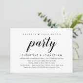 Happily Ever After, Trouw Elopement Feest Uitnodig Kaart (Staand voorkant)