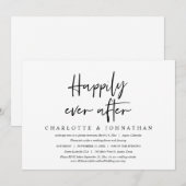 Happily Ever After, Trouwdag Diner Kaart (Voorkant / Achterkant)