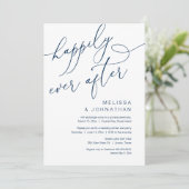 Happily Ever After, Trouwdag Vlucht Dinnerfeest Kaart (Staand voorkant)