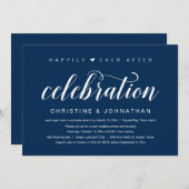 Happily Ever After, Trouwfeest Uitnodiging (Voorkant / Achterkant)