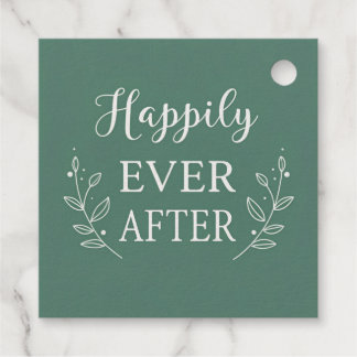 “Happily Ever After” Trouwontwerp – Elegant  Bedankjes Labels