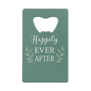 “Happily Ever After” Trouwontwerp – Elegant  Creditkaart Flessenopener