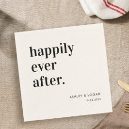 Happily Ever After Trouwreceptie Servet