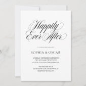 Happily Ever After Trouwuitnodiging Set Kaart (Voorkant)