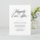Happily Ever After Trouwuitnodiging Set Kaart (Staand voorkant)