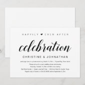 Happily Ever After, Trouwvluchtfeest Kaart (Voorkant / Achterkant)