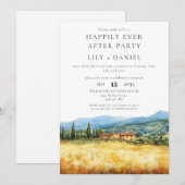 Happily Ever After Tuscany Italy Wedding Kaart (Voorkant / Achterkant)