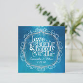 Happily Ever After Uitnodiging (Staand voorkant)