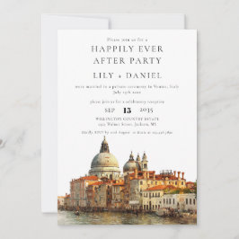 Happily Ever After Venice Wedding Kaart