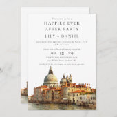 Happily Ever After Venice Wedding Kaart (Voorkant / Achterkant)
