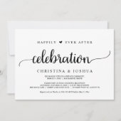 Happily Ever After-viering, Elopement, Rustic Kaart (Voorkant)