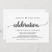 Happily Ever After-viering, Elopement, Rustic Kaart (Voorkant / Achterkant)