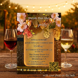 Happily Ever After Vineyard Wedding Kaart