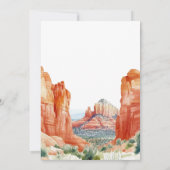 Happily Ever After Watercolor Desert Wedding Kaart (Achterkant)
