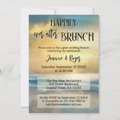 Happily Ever After Wedding Beach Brunch Kaart (Voorkant)