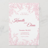 Happily Ever After Wedding Invitation Kaart (Voorkant)