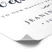 Happily Ever After | Welkomstteken voor bruiloft Poster (Hoek)