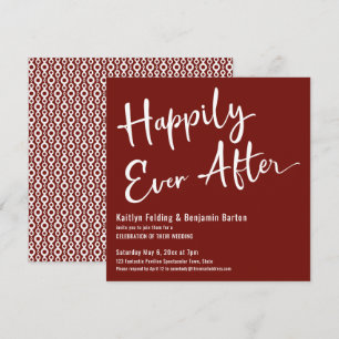 Happily Ever After White tijdens het huwelijksfees Kaart