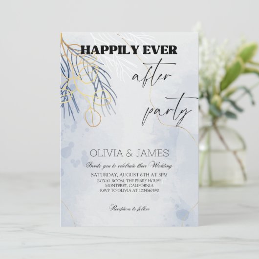 Happily Ever After Winter Wedding - Snowy Romance  Kaart (Staand voorkant)