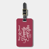 Happily Ever Na aangepast bagagelabel (Voorkant verticaal)