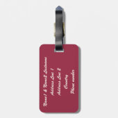 Happily Ever Na aangepast bagagelabel (Achterkant verticaal)