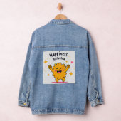 Happiness Activated - Schattige Doodle Joy-persona Denim Jacket (Hangar)