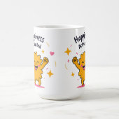 Happiness Activated - Schattige Doodle Joy-persona Koffiemok (Center)