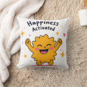 Happiness Activated - Schattige Doodle Joy-persona Kussen (Deken)