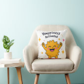 Happiness Activated - Schattige Doodle Joy-persona Kussen (Stoel)