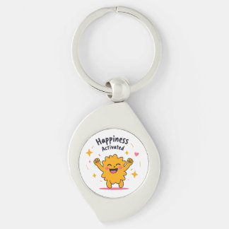 Happiness Activated - Schattige Doodle Joy-persona Sleutelhanger