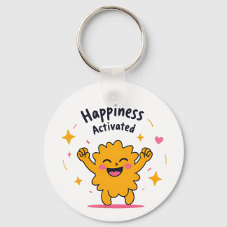 Happiness Activated - Schattige Doodle Joy-persona Sleutelhanger