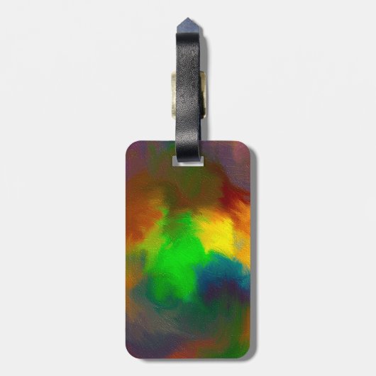 Happiness and arts bagagelabel (Achterkant verticaal)