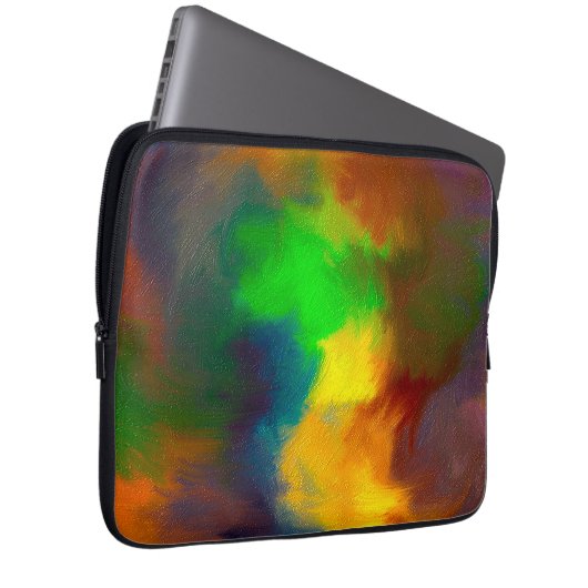 Happiness and arts laptop sleeve (Voorkant Rechts)