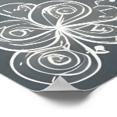 Happiness Baby Elephant AI Fantasy Digitale Kunst Poster (Hoek)