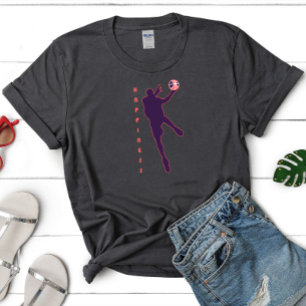 Happiness Basketbal T-shirt, Basketbal Fan T - shi T-shirt