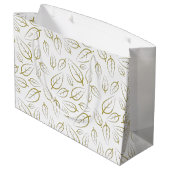 Happiness blooming flowers groot cadeauzakje (Achterkant Gekanteld)