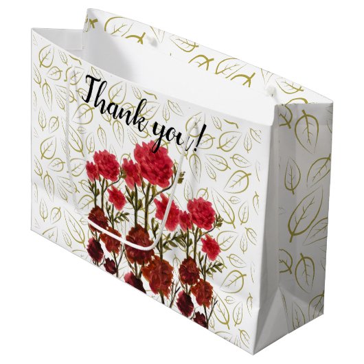 Happiness blooming flowers groot cadeauzakje (Voorkant Gekanteld)