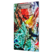 Happiness blue abstract klembord, Donkerblauw Klembord (Links)