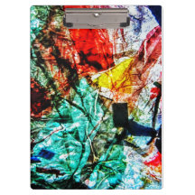 Happiness blue abstract klembord, Donkerblauw