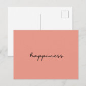 Happiness briefkaart (Voorkant / Achterkant)