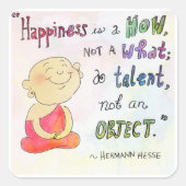 'Happiness' - Buddha Doodles™ Sticker (Voorkant)