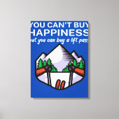 Happiness buy lift pass_ canvas afdruk (Voorkant)