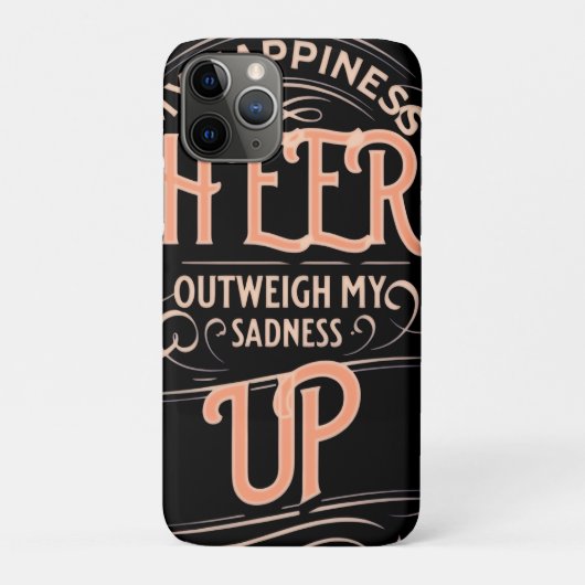 HAPPINESS CHEER UP IPHONE 11 PRO HOESJE (Achterkant)