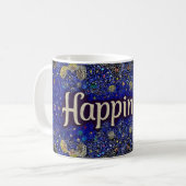 Happiness Coffee Mug – Vibrant Mandala-Style  Koffiemok (Voorkant links)