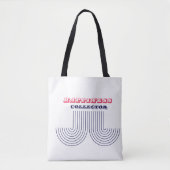 "Happiness Collector" – vreugdevol citaat Herbruik Tote Bag (Voorkant)