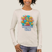 Happiness Crew – Schattige en vreugdevol T-shirt m (Voorkant)