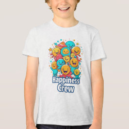 Happiness Crew - Schattige Smiley Squad Jeugd T-sh Tri-Blend Shirt
