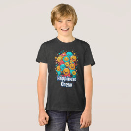Happiness Crew - Schattige Smiley Squad Jeugd T-sh Tri-Blend Shirt