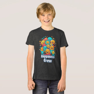 Happiness Crew - Schattige Smiley Squad Jeugd T-sh Tri-Blend Shirt